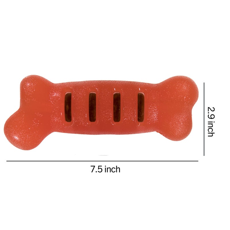 Starmark Treat Ringer FlexGrip Bone Large,Red - Image 3